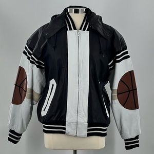 Vintage 1990’s Michael Hoban Basketball Leather/Suede Jacket